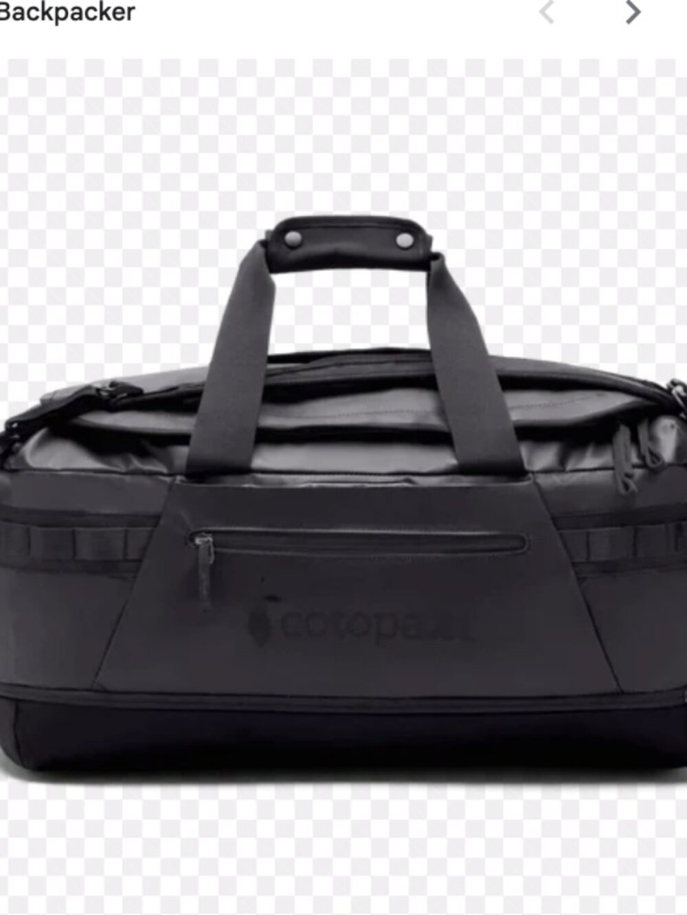 COTOPAXI Allpa 50L Duffel Bag Black NWT - Picture 14 of 15